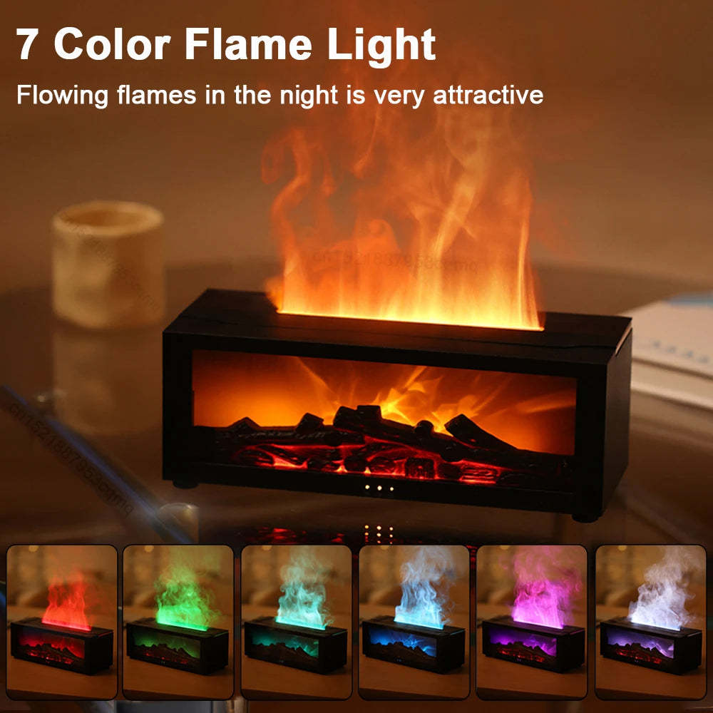 Fireplace frame humidifire