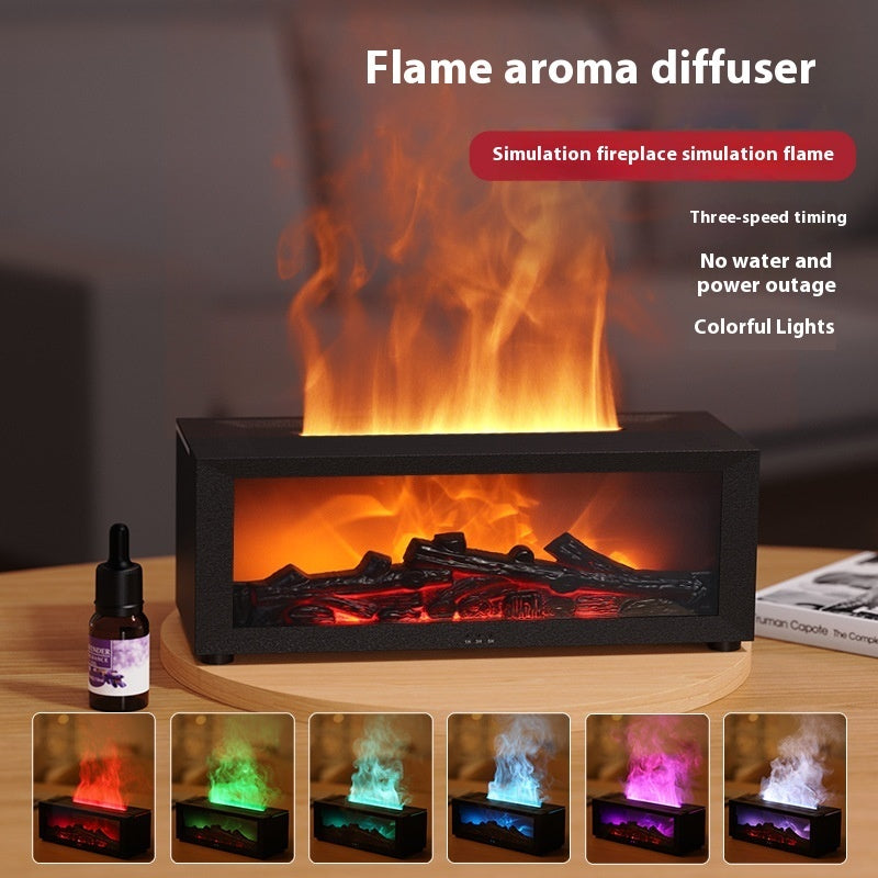 Fireplace frame humidifire