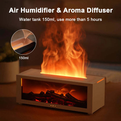 Fireplace frame humidifire